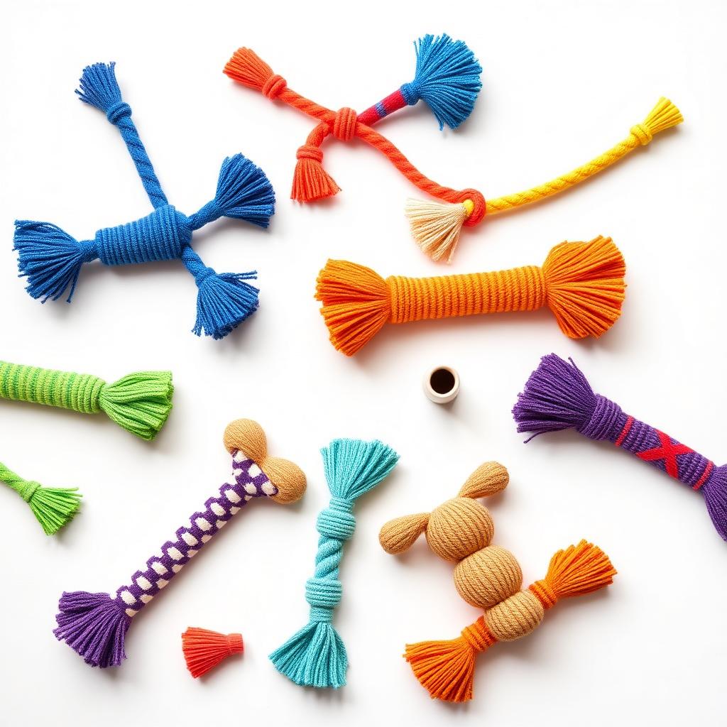 Natural Rope Tug Toy — product photography on a clean white background